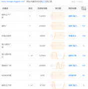 2019年4月好色TVAPP磁铁网站优化情况：关键词库稳步上升